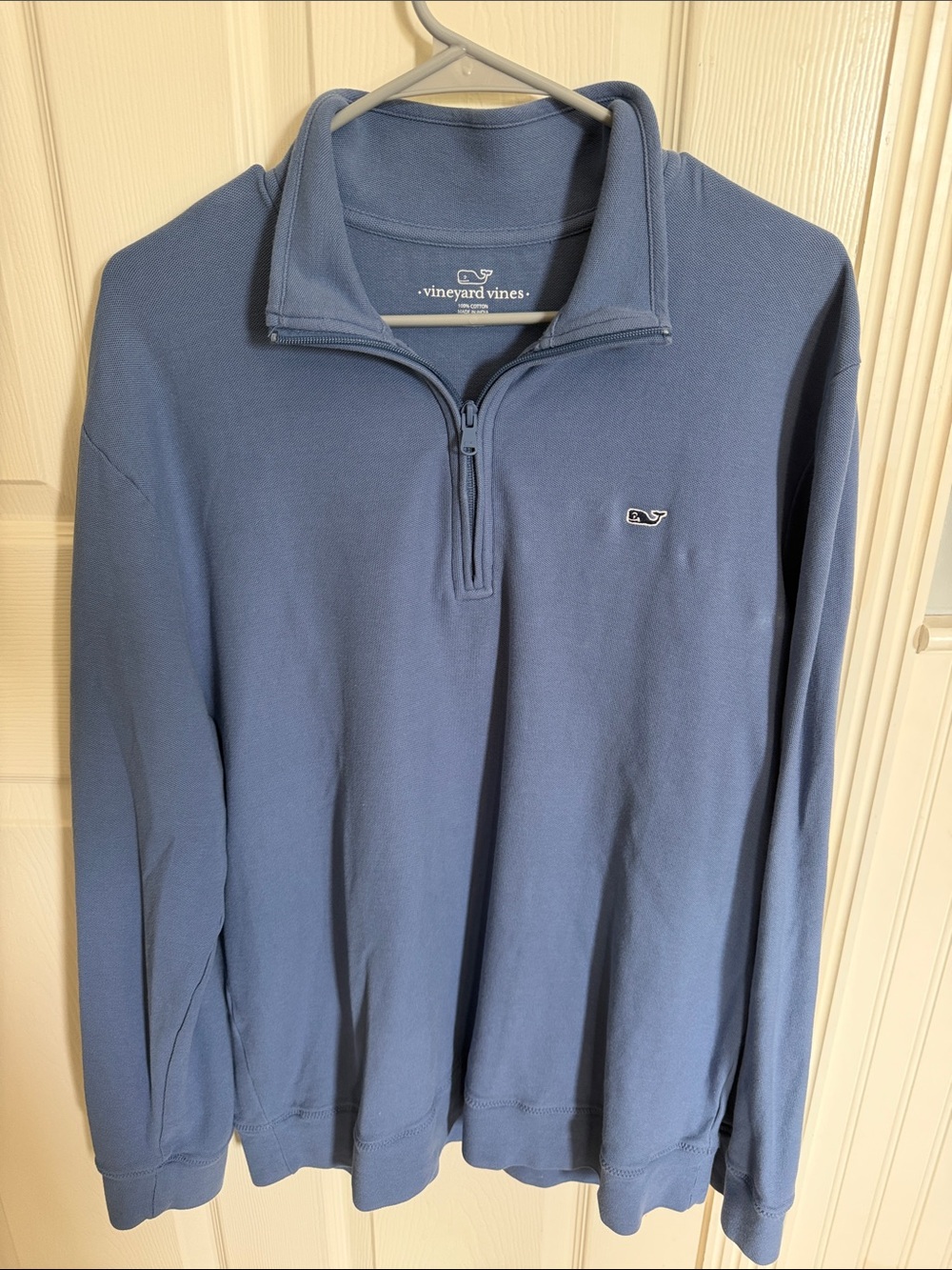 Vineyard Vines Men's Slate Blue Quarter-Zip Pullover